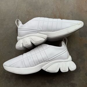 Burberry Axburton Quilted Leather Sneakers - White